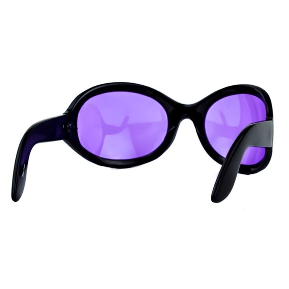 New Purple Oversized Sunglasses Dj Pon3 Rave Club Party Music Alternative Punk - Picture 4 of 6